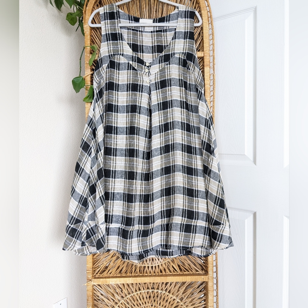 CP Shades Plaid Tunic Dress